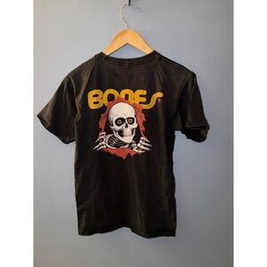 Powell Peralta Bones Vato Rat Skeleton Graphic T-Shirt Mens Small Black Skate